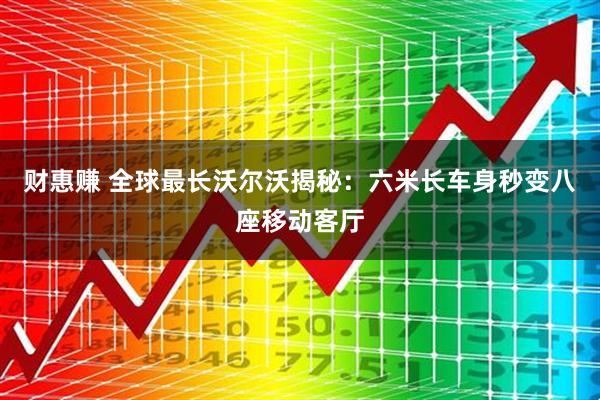财惠赚 全球最长沃尔沃揭秘：六米长车身秒变八座移动客厅